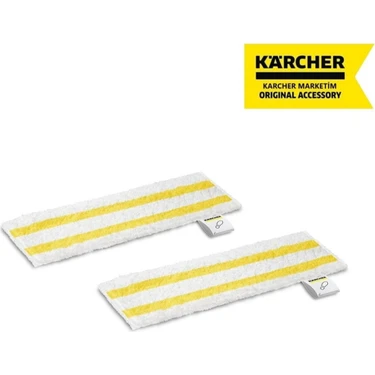 Karcher SC Serisi Süpürge Yer Başlığı ve Mikrofiber Havlu Seti – Yumuşak Dokulu, Kolay Kullanımlı,