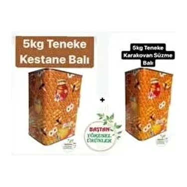 5kg Bozdağ Kestane Balı ve 5kg Karakovan Süzme Bal (Tanıtım