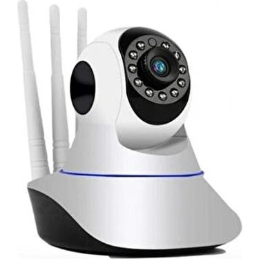 360° Wifi Bebek Ev Ofis Güvenlik Gece Görüşlü Sensörlü Harekete Duyarlı 1080P Iç Ip