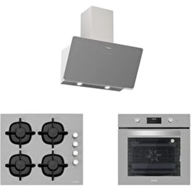Gri Cam Ankastre Set (3457 Soho