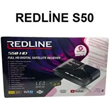 Redline S50 HD Uydu Cihazı Full HD Görüntü Kalitesi HDMI ve USB Bağlantı