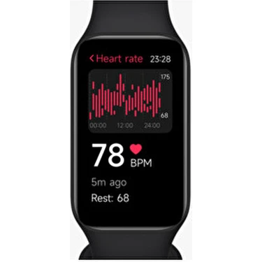 Xiaomi Redmı Smart Band 2 Siyah Akıllı Bileklik Su Geçirmez Tasarım ile Kalp Ritmi