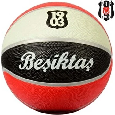 Beşiktaş Lisanslı Twn Top No - 7 Siyah Basketbol Topu Renkli Tasarım ve Yüksek