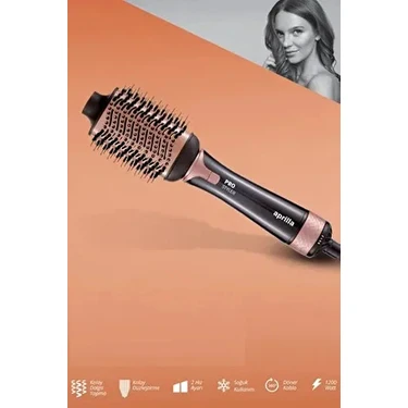 Aprilla Ahs 2036 Pro Styler Kahverengi Saç Düzleştirici 230°C Isı Parametreleri ile Profesyonel