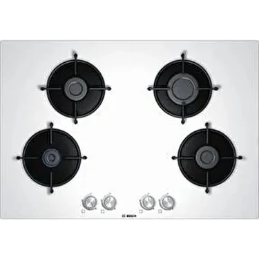 PNP7B2O10O 75 cm Doğalgazlı Beyaz Cam Ankastre