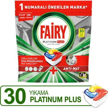 Fairy Platinum Plus Bulaşık Makinesi Deterjanı Kapsülü/ tableti 30
