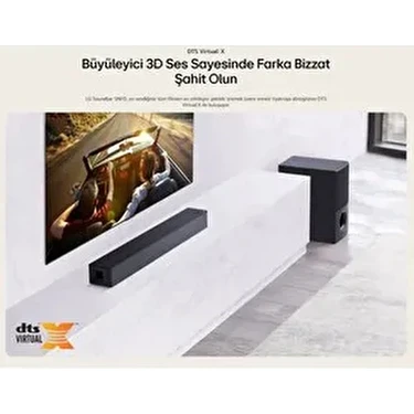 LG Ev Sinema Soundbar Dts Virtual: x 600W Yüksek Ses ve Kalite, Thinq 4.1 Kanal Sinema
