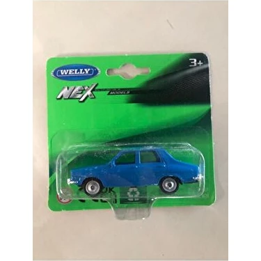 Welly Renault 12 1/64 Ölçekli Mavi Diecast Metal Model Araba Gerçekçi