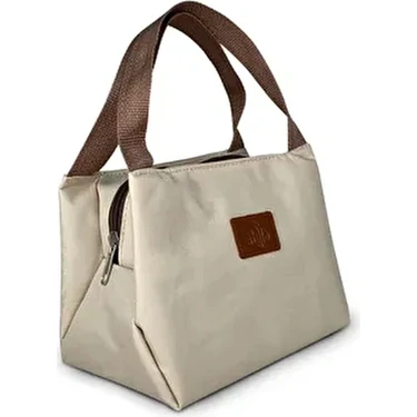 Stylo Bej Mama ve Termal El Çantası Tekstil Malzeme ile Günlük Kullanıma Uygun 15 cm