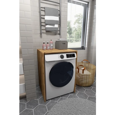 Çamaşır Makinesi Dolabı Kurutma Makinesi Uyumlu Kapaksız Dolap 91.8 x 67.3 x 60