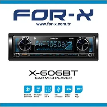 X-606BT Çift USB Çıkışlı Oto
