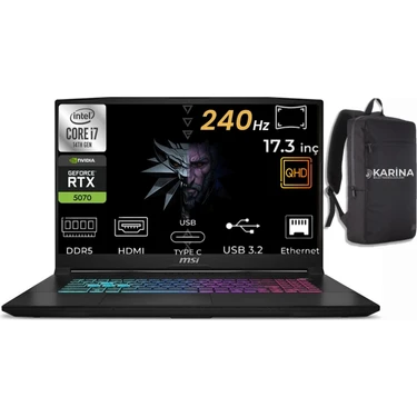 Msı Katana 17 Hx I7-14650HX B14WGK-046XTR-11 48GB 4tb Fiyatı