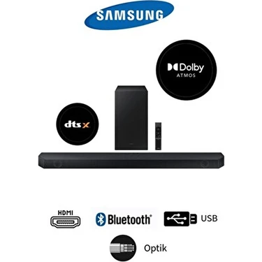 3 Boyutlu Ses Q Serisi Dolby Atmos&dts:x 360W Soundbar HWQ600- Çoklu Bağlantıtüm Tv Marka