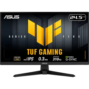 Asus Tuf Gamıng VG259QMR5A 24.5 Fast IPS 1920X1080 0.3ms 310Hz 310Hz Dp HDMI Hoparlör Vesa 3yıl
