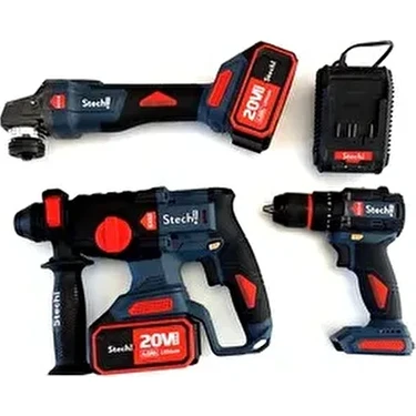 Stechend Stech Akülü Pro 3 Lü Set SX52-SX22-SX44 2x 4.0 Ah Fiyatı