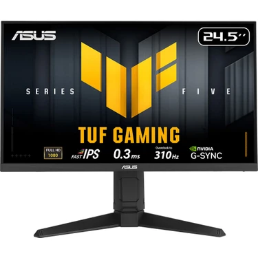 Asus Tuf Gamıng VG259QMRL5A 24.5 Fast IPS 1920X1080 0.3ms 310Hz 400CD Dp HDMI Hoparlör Vesa 3yıl
