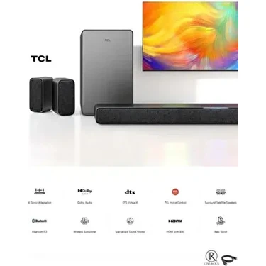 5.1 Kanal 430W Soundbar - Dolby Audio, Dts Virtual:x, Kablosuz Subwoofer ve Bluetooth