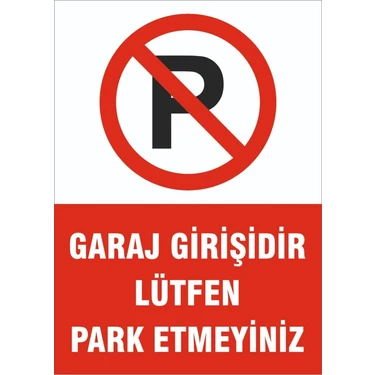 Garaj Girişi Park Yapılmaz Kaliteli Dekote Levha 25CM x