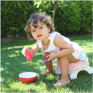 Babyjem Portatif Katlanır Lazımlık ve Klozet Adaptörü – Hijyenik Plastik, 5 Poşet Hediyeli, Bebek