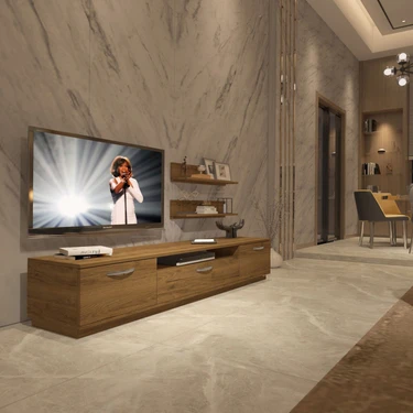 Trio 4s Mdf Tv Ünitesi Tv Sehpası - Naturel