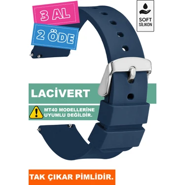 Trendburada Tcl Mt42 Mt42x Mt43 Mt46-Slazenger Akıllı Çocuk Saatleriyle Uyumlu Silikon Saat Kordonu