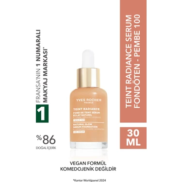 Yves Rocher Işıltı Veren Serum Fondöten - Hyalüronik Asit -Teint Radiance - Vegan-Pembe