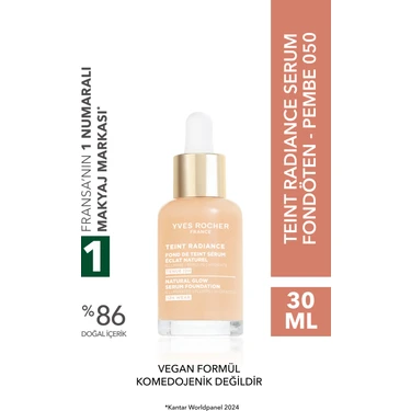 Yves Rocher Işıltı Veren Serum Fondöten - Hyalüronik Asit -Teint Radiance - Vegan-Pembe