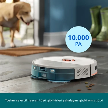 Philips 5000 Serisi Islak Kuru Robot Süpürge, Yüksek Emiş Gücü, Uzun Çalışma Süresi, HomeRun, Lazer