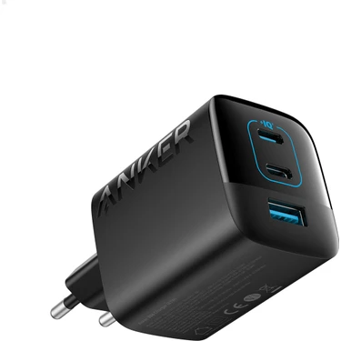 Anker Şarj Cihazı 336 Powerport 67W Yüksek Hızlı USB-C Şarj - PowerIQ 3.0 ve ActiveShield - Siyah -