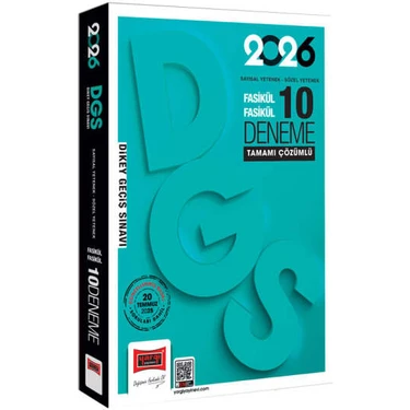 Yargı Yayınevi Yargı 2026 DGS Sayısal-Sözel Yetenek Tamamı Çözümlü 10 Deneme