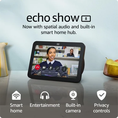 Amazon Echo Show 8 (En Son Nesil) | Alexa & Akıllı Ev Fiyatı