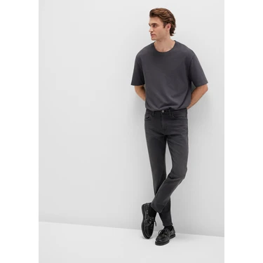 Mavi Jake Antrasit Smoke Jean Pantolon Erkek Skinny Fit Denim Kumaş Normal Bel
