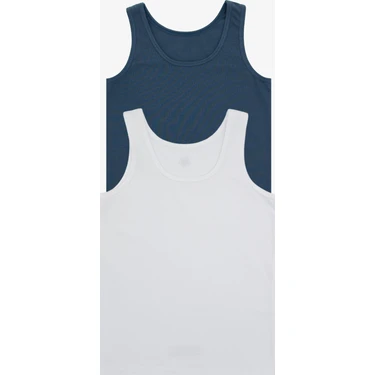 Blackspade Erkek Çocuk Atlet 2'li Paket 9396 - Beyaz