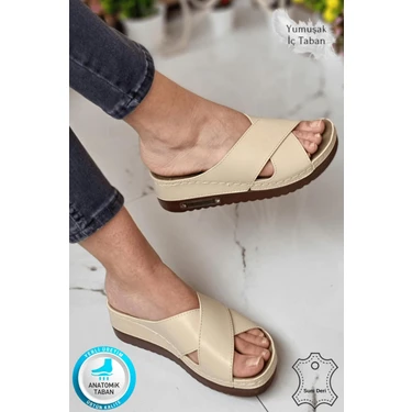 Neon Shoes Lina Kadın Anatomik Ortopedik Konfor Modeli Terlik Hafif Şık Topuklu Günlük Dışarı Ev