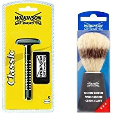 Wilkinson Sword Klasik Erkek Tıraş Bıçağı Makinesi Ergonomik Tasarımlı 5 Yedek Bıçak ve Tıraş