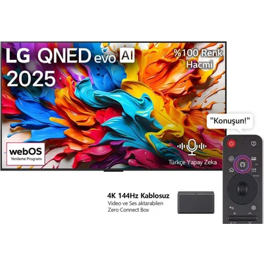 LG 65QNED9MA6B 65'' 165 Ekran Uydu Alıcılı 4K Ultra HD webOS QNED
