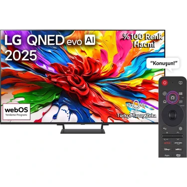 LG 85QNED93A6A 85'' 215 Ekran Uydu Alıcılı 4K Ultra HD webOS QNED Evo