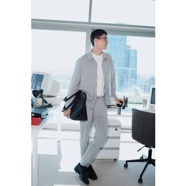 DeFacto Tailored Regular Fit Beli Lastikli Pileli Cepli Kısa Paça Pantolon