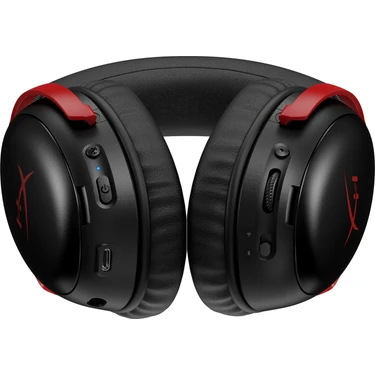 HyperX Cloud III S Kırmızı Siyah Kablosuz Oyuncu Kulaklığı