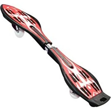 Triathlon T154 LED Işıklı Tekerlekli Waveboard Kaykay 86 x 22 cm Kırmızı Renkli Model 75 kg Taşıma