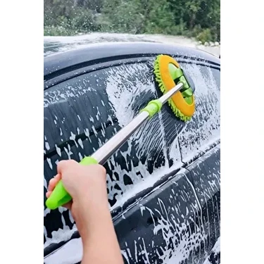 Fine Clean Teleskopik Oto Temizlik Mopu Mikrofiber Başlıklı Çizmez Yüzey ile Profesyonel Temizlik (