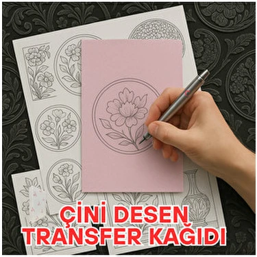 Çözüm Kağıt A4 25 Adet Çini Desen Transfer