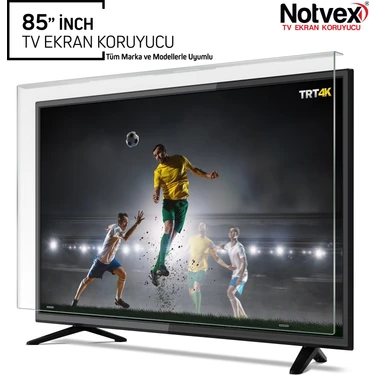 Notvex 85 inç TV Ekran Koruyucu Kırılma ve Çizilmelere Karşı Üstün Koruma
