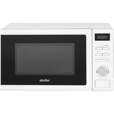 Simfer 20 Litre Beyaz Mikrodalga Fırın 700 W Dijital Kontrol ve Buz Çözme