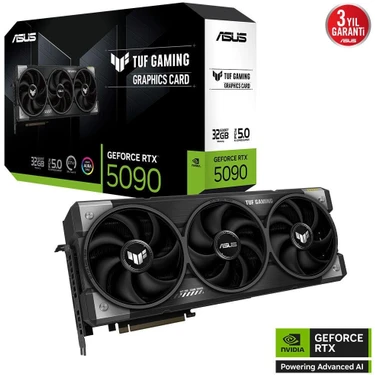 Asus TUF Gaming GeForce RTX 5090 32GB GDDR7 28 Gbps 512-bit TUF-RTX5090-32G-GAMING Ekran