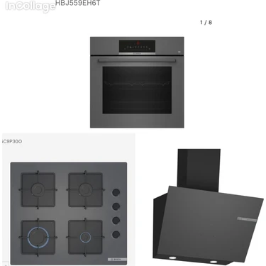BOSCH Ankastre Gri 3 Lü Set 309