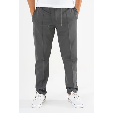 Souris Erkek Füme Çımalı Rahat Spor Pantolon Duble Paça Jogger Eşofman
