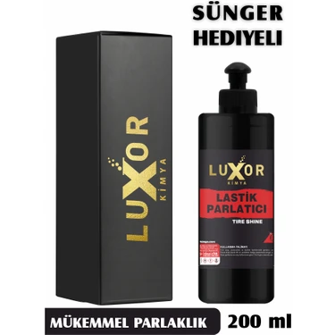 Luxor Kimya 200 ml Lastik Parlatıcı Siyah Renk ile Lastik Yanağını Canlandıran Ekonomik