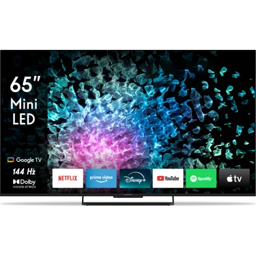 THOMSON 65" 164 Ekran 4K Ultra HD MiniLED Smart TV Dahili Uydu Alıcılı 144 Hz