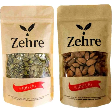 2'li Avantaj Paketi - Çiğ Badem Içi 250 gr + Çiğ Kabak Çekirdeği 250